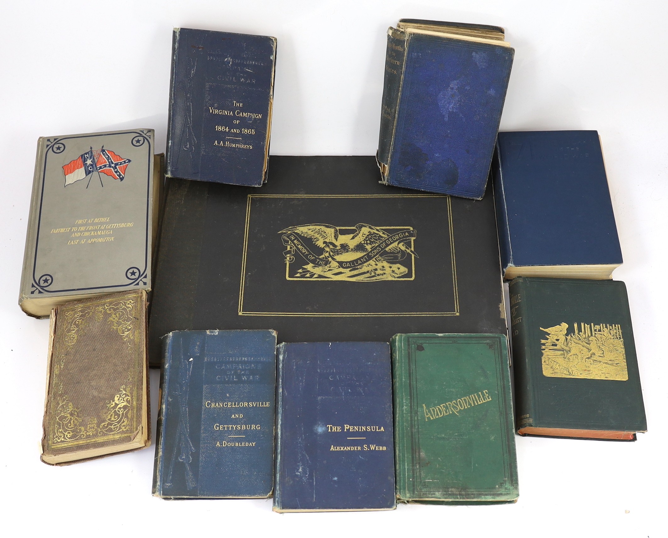 Ransom, John L. - Andersonville Diary, Escape, and List of the Dead ... frontispiece and other illus.; original gilt pictorial cloth.